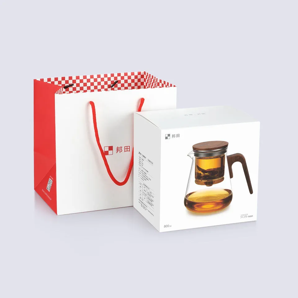 800ml Borosilicate Glass Teapot with Magnetic Infuser & Walnut Wood Handle - Image 6